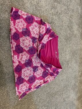 Tranquility by Colorado Clothing Pink Floral Athletic Skirt